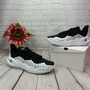 under armour Unisex Curry 11 Team Basketball Shoes white/black 104 NIB womens